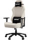 Anda Seat Luna Large Fabric Gaming Chair with Adjustable Arms Beige