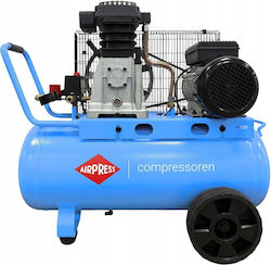 Airpress Compresor de aer monofazat 92dB cu putere de 3hp și rezervor de aer 50lt Airpress Compresor de aer monofazat 92dB cu putere de 3hp și rezervor de aer 50lt