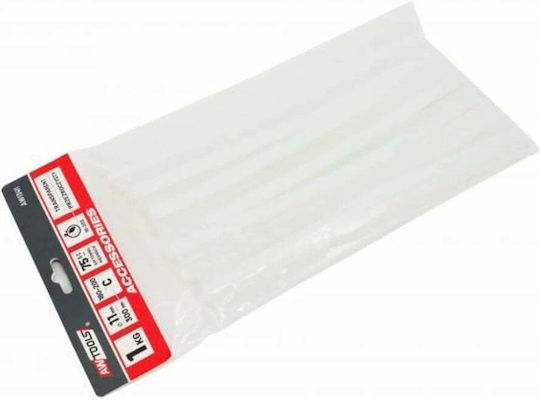 Awtools Hot Glue Sticks 11.2 Mm X 300 Mm Transparent 50 Pieces