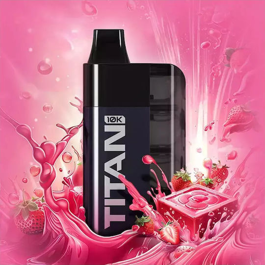 Titan Електронна цигара за еднократна употреба 16ml 20mg Розова