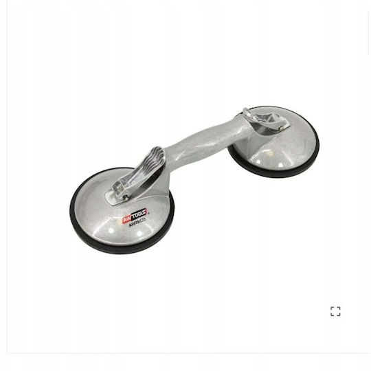AWTools Ventuză Simplă Din Aluminiu Cu Diametrul De 125mm Cu Capacitate De Susținere De 135kg 2 Bucăți