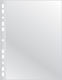 Q-Connect Plastic Binder Pockets for A4 Documents with Holes and Reinforcement 10 Pieces