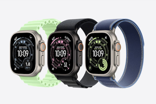 Apple Watch Ultra 4 Titanium 49mm Αδιάβροχο με Παλμογράφο