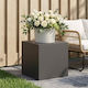 vidaXL Metall Pflanzenständer Schwarz 40x40x40cm