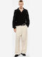 Men's Baggy Ecru Trousers