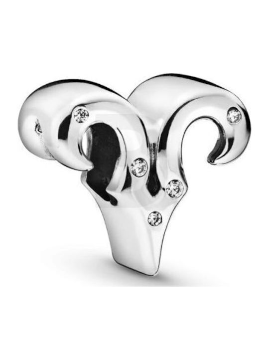 Pandora Sparkling Zodiac Charm Aries Silver