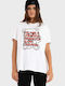 Damen Oversized T-Shirt Weiß