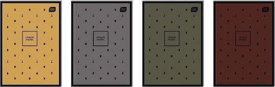 interDRUK Set of 5 A5 Notebooks 64 Sheets Square