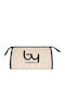 Toiletry Bag By Byblos Seek Bybe88b524-natural/black Women's