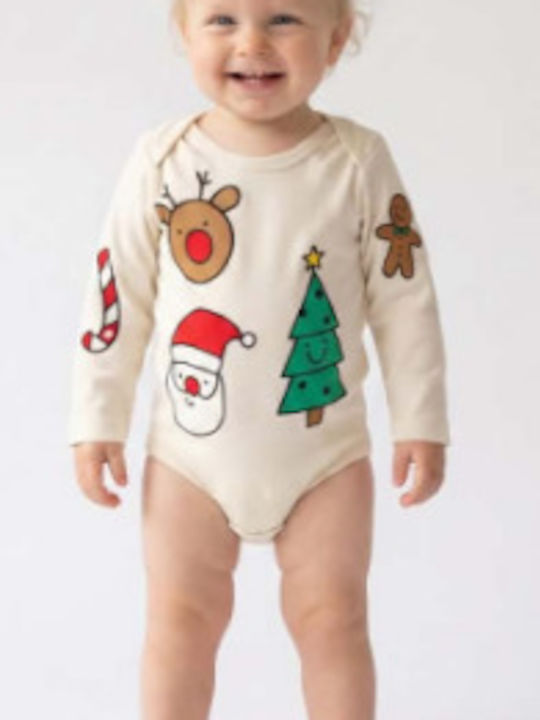 Trax Set Onesies Red Ecru 2 Pieces