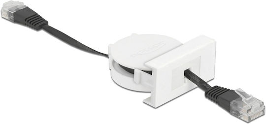 DeLock U/UTP Cat.5e Gigabit Мрежов кабел Ethernet 0.5m Черен
