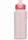 U-Grow Kinder Trinkflasche aus Silikon mit Pop Up Auslaufsicherem Verschluss Rosa 400ml