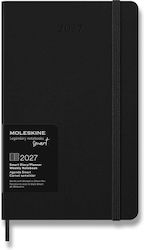 Moleskine Wöchentliche Tagesordnung 2027 Schwar...