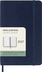 Moleskine Wöchentliches Tagebuch 2027 Blau 9x14cm