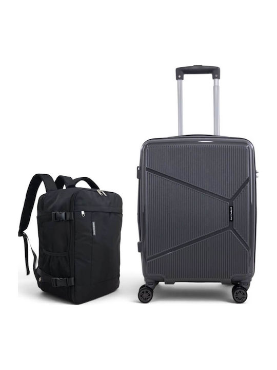 Playful Bags Hard Grey Suitcases