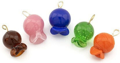 Glass Pomegranate Link 15-17mm Multi Multi