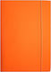 Ziemia Obiecana File Folder with Rubber Band and Elastic for A4 Paper Orange