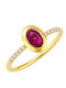 Damentringe mit Diamant aus 18K Gold