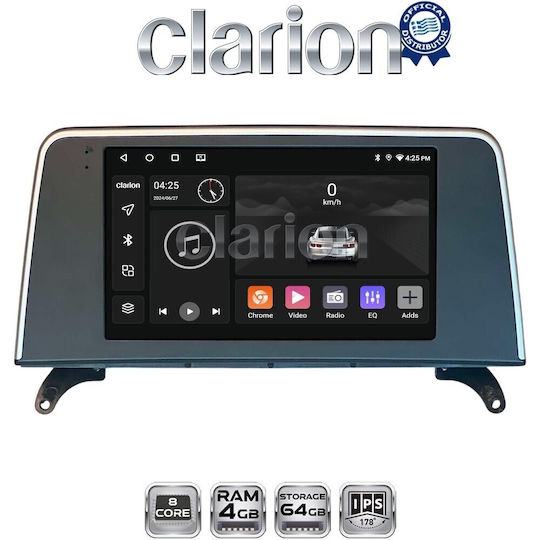 Clarion Car Audio System for BMW X5 (E70) / X6 (E71) / X6 (Bluetooth/USB/WiFi/GPS/Apple CarPlay/Android Auto)