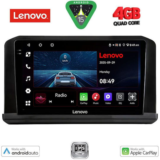 Lenovo Lenovo Auto-Audiosystem für Nissan Navara 2025 Bluetooth USB Eingebautes Wi-Fi GPS Apple CarPlay Android Auto mit 10 Zoll Touchscreen