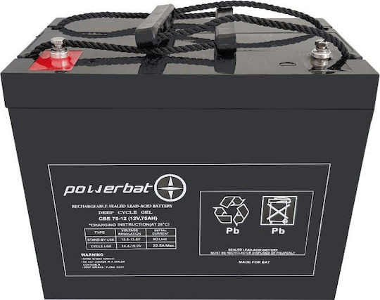 18448 Μπαταρία UPS με Χωρητικότητα 75Ah και Τάση 12V