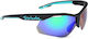 Spiuk Ochelari De Soare Sport Ventix K Negri-turcoaz 2 Lentile Oglindite Verzi/Transparente