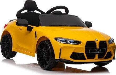 BMW M4 Cu Un Loc Cu Telecomandă 12 Volți Galben Pentru 3+ Ani