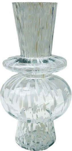 Dekorative Glasvase Transparente Größe 15xH29cm
