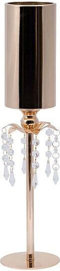 Eurolamp ESTHETI Home Dekorative Metallische Goldene Vase F10xY51cm