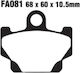 Подложки Fa81 Delta Brakes Dl236/db2167 Полу Метални
