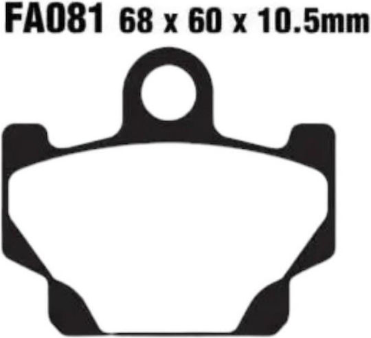 Подложки Fa81 Delta Brakes Dl236/db2167 Полу Метални
