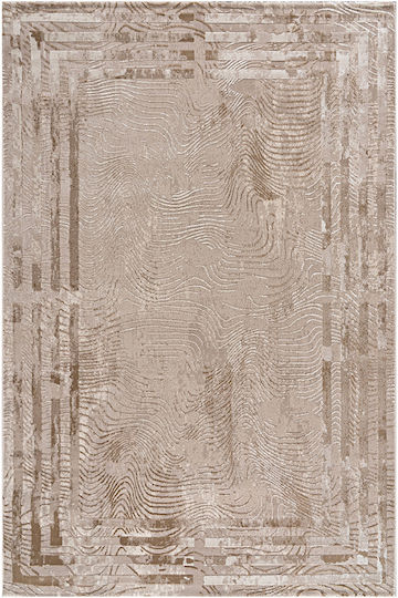 Beauty Home 9257 Rechteckiger Beiger Wohnzimmer Teppich 133x190cm