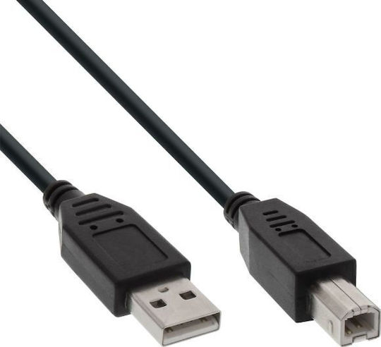 InLine USB 2.0 Kabel USB-A-Stecker - USB-B-Stecker Schwarz 2m 34520X