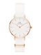 Daniel Wellington Ceas De Damă 32mm Cu Baterie Și Curea Textilă Albă