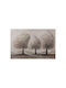 Canvas Painting 3 Trees Brown White Silver 80x3x120cm