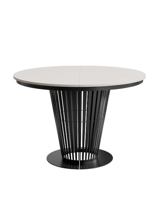 Oswego 181 Round Extendable Wooden Kashmir 76x7...