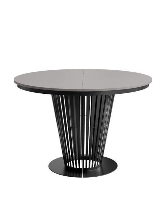 Oswego 179 Round Extendable Wooden Graphite Tab...