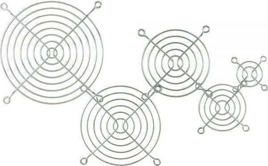 Inline Предпазна Решетка За Вентилатор 140x140mm Метална Хром 33372c