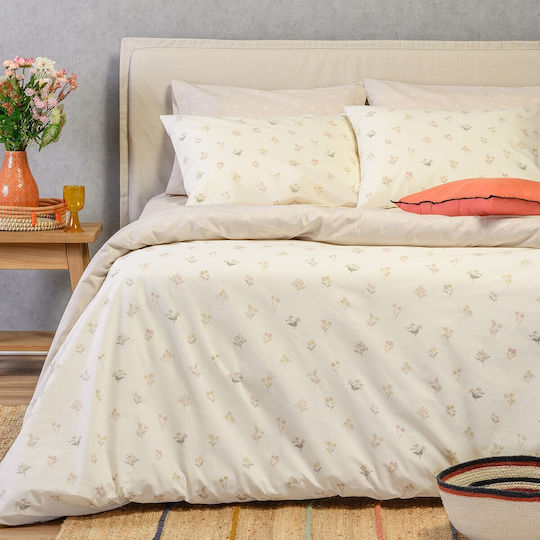 Melinen Husă Pentru Pilotă 100% Bumbac Simplă 165x245 Spring Bej