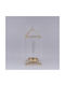 Laterne Metallisch Gold 15x34cm