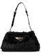 Black Faux Fur Women's Shoulder Bag