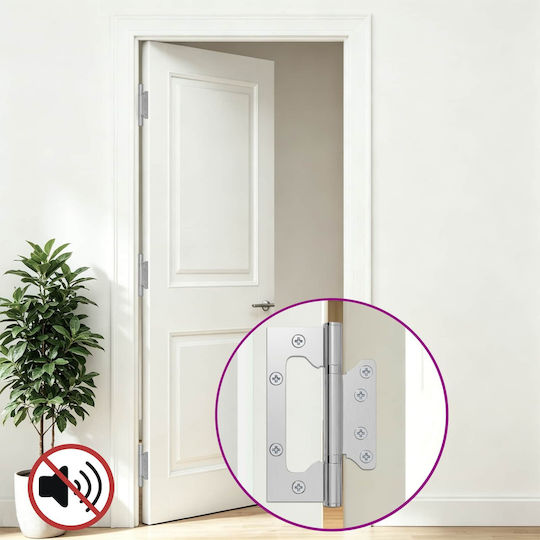 Vidaxl Άξονας 4 Τμχ 125 X 78 X 13 Mm Ασημί Ατσάλι