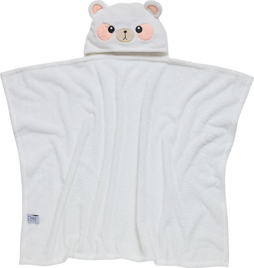 Alouette Baby Hooded Towel with Bear Design 70x90cm
