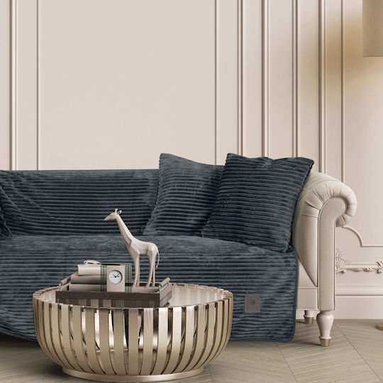 Greenwich Polo Club Essential Триместен диван Throw 180x300εκ. Тъмносив