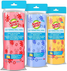Masterkidz Scotch-brite Multi-purpose Super Absorbent Ρολό Πανιών 12 Φύλλα Διάφορα Χρώματα