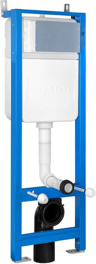 Cersanit Wall Mounted Plastic Toilet Flush Rectangular Low Pressure