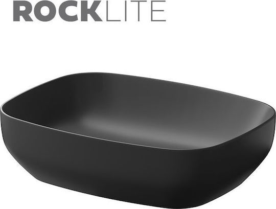 Cersanit Седящ Баня Умивалник Керамика 50x38см Антрацит Матиран