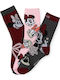 Childrenland Kindersocken Burgundisch Rosa Grau 3er-Pack