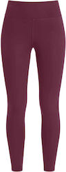 Celestino Women's Leggings Raw Hem Slim Fit Burgundy Celestino Women's Leggings Raw Hem Slim Fit Burgundy