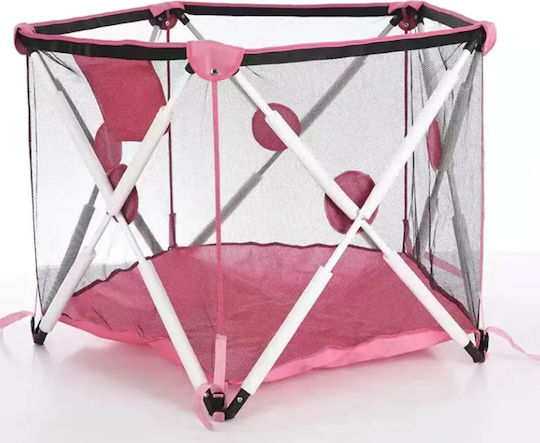 Extralink Playpen With Mattress Pink 68x120cm